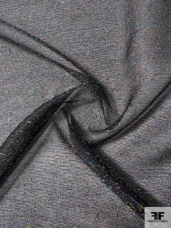 Micro-Striped Textured Organza With Lurex Speckles - Black / Gold / Turquoise / Lilac -Fabrics And Fabrics Store 11704 2 a00d8d01 ae04 4f07 9e90 b1592b193110
