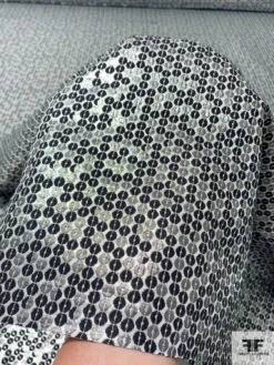 Sequined-Look Reversible Brocade Lamé - Black / White / Silver / Grey -Fabrics And Fabrics Store 11713 4 85ae15c7 7c7d 4206 82b7 63d6e9d69402