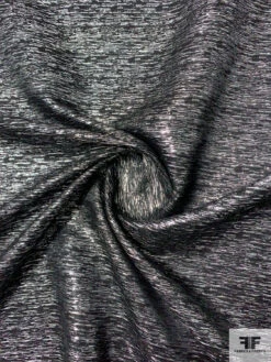 Sketch Stripe Brocade Lamé - Silver / Black -Fabrics And Fabrics Store 11730 2 309fb160 2cc0 47f1 8193 ec8510ac95d7