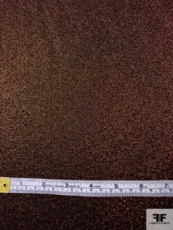 Italian Famous NYC Designer Stretch Lamé - Copper / Black -Fabrics And Fabrics Store 11732 5 922050ed e063 4a81 b8e1 38bab8ecb2ab