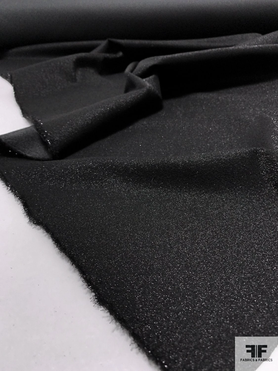 Italian Famous NYC Designer Stretch Lamé - Black 9 Italian Famous NYC Designer Stretch Lamé - Black - Image 7