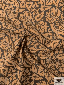 Ornate Tree Stem Embossed Cotton Velveteen - Tan / Brown Stone 12 Ornate Tree Stem Embossed Cotton Velveteen - Tan / Brown Stone -Fabrics And Fabrics Store 11769 1