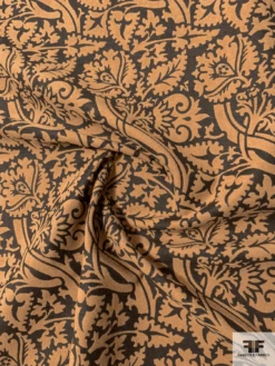 Ornate Tree Stem Embossed Cotton Velveteen - Tan / Brown Stone 11 Ornate Tree Stem Embossed Cotton Velveteen - Tan / Brown Stone -Fabrics And Fabrics Store 11769 2