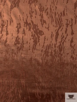 Italian Abstract Streak Embossed Stretch Velveteen - Cinnamon Brown 13 Italian Abstract Streak Embossed Stretch Velveteen - Cinnamon Brown -Fabrics And Fabrics Store 11784 4