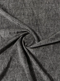 Micro-Herringbone Cotton Velveteen - Black / Ivory 10 Micro-Herringbone Cotton Velveteen - Black / Ivory -Fabrics And Fabrics Store 11807 2