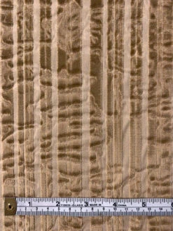 Vertical Emboss Striped Cotton Velveteen - Tan 12 Vertical Emboss Striped Cotton Velveteen - Tan -Fabrics And Fabrics Store 11808 5
