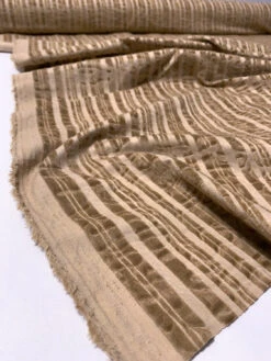 Vertical Emboss Striped Cotton Velveteen - Tan 14 Vertical Emboss Striped Cotton Velveteen - Tan -Fabrics And Fabrics Store 11808 7