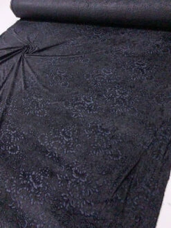 Ornate Floral Stretch Rayon Cut Velvet - Black / Navy 17 Ornate Floral Stretch Rayon Cut Velvet - Black / Navy -Fabrics And Fabrics Store 11814 8