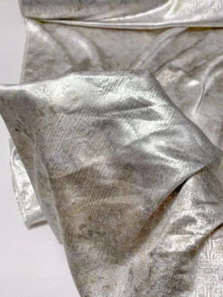 J Mendel Italian Abstract Printed Lamé - Icey Silver / Metallic Earth Tones 15 J Mendel Italian Abstract Printed Lamé - Icey Silver / Metallic Earth Tones -Fabrics And Fabrics Store 11826 5