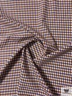 Italian Gingham Check Lightweight Stretch Wool Suiting - Burgundy / Blue / Ivory 12 Italian Gingham Check Lightweight Stretch Wool Suiting - Burgundy / Blue / Ivory -Fabrics And Fabrics Store 11838 2