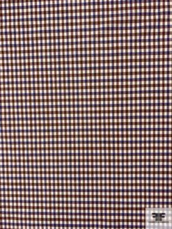 Italian Gingham Check Lightweight Stretch Wool Suiting - Burgundy / Blue / Ivory 13 Italian Gingham Check Lightweight Stretch Wool Suiting - Burgundy / Blue / Ivory -Fabrics And Fabrics Store 11838 4