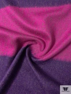 Italian Wool Blend Lightweight Coating Panel - Magenta / Purple -Fabrics And Fabrics Store 11847 2