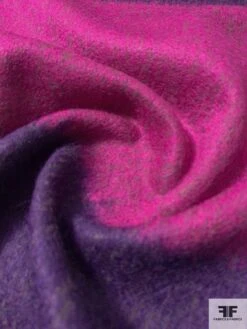 Italian Wool Blend Lightweight Coating Panel - Magenta / Purple -Fabrics And Fabrics Store 11847 3