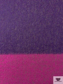 Italian Wool Blend Lightweight Coating Panel - Magenta / Purple -Fabrics And Fabrics Store 11847 4