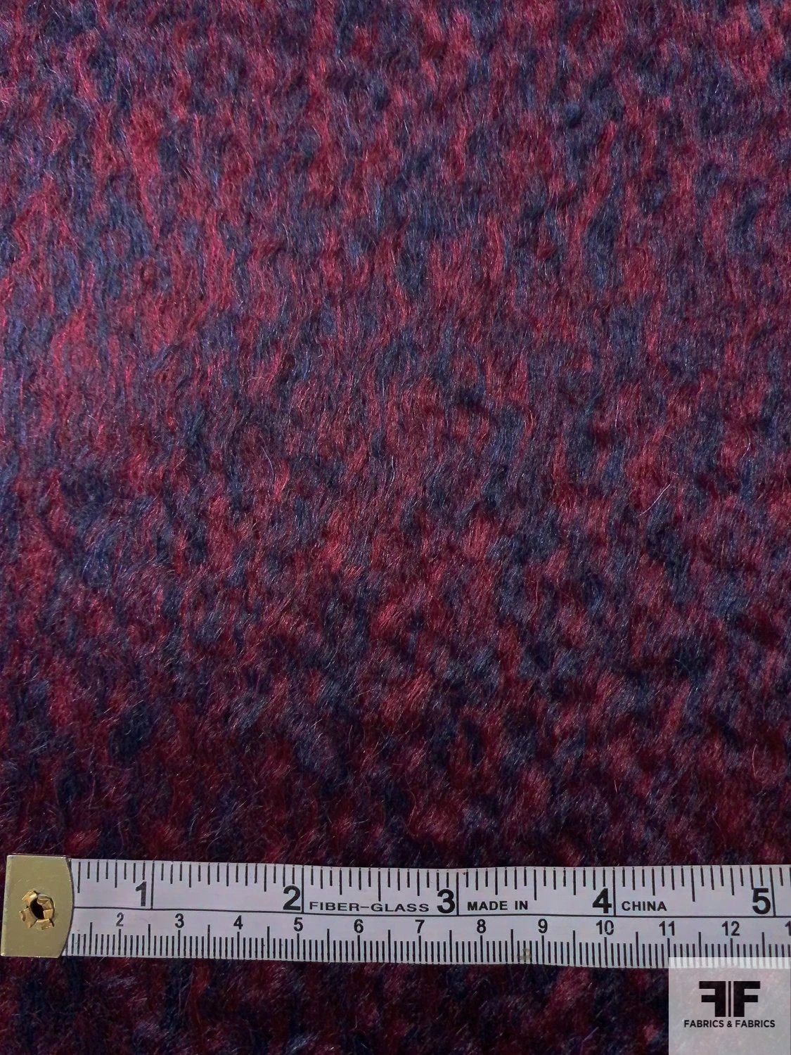 Italian Reversible Wool-Mohair Lightweight Coating - Wine / Dark Navy 7 Italian Reversible Wool-Mohair Lightweight Coating - Wine / Dark Navy - Image 5
