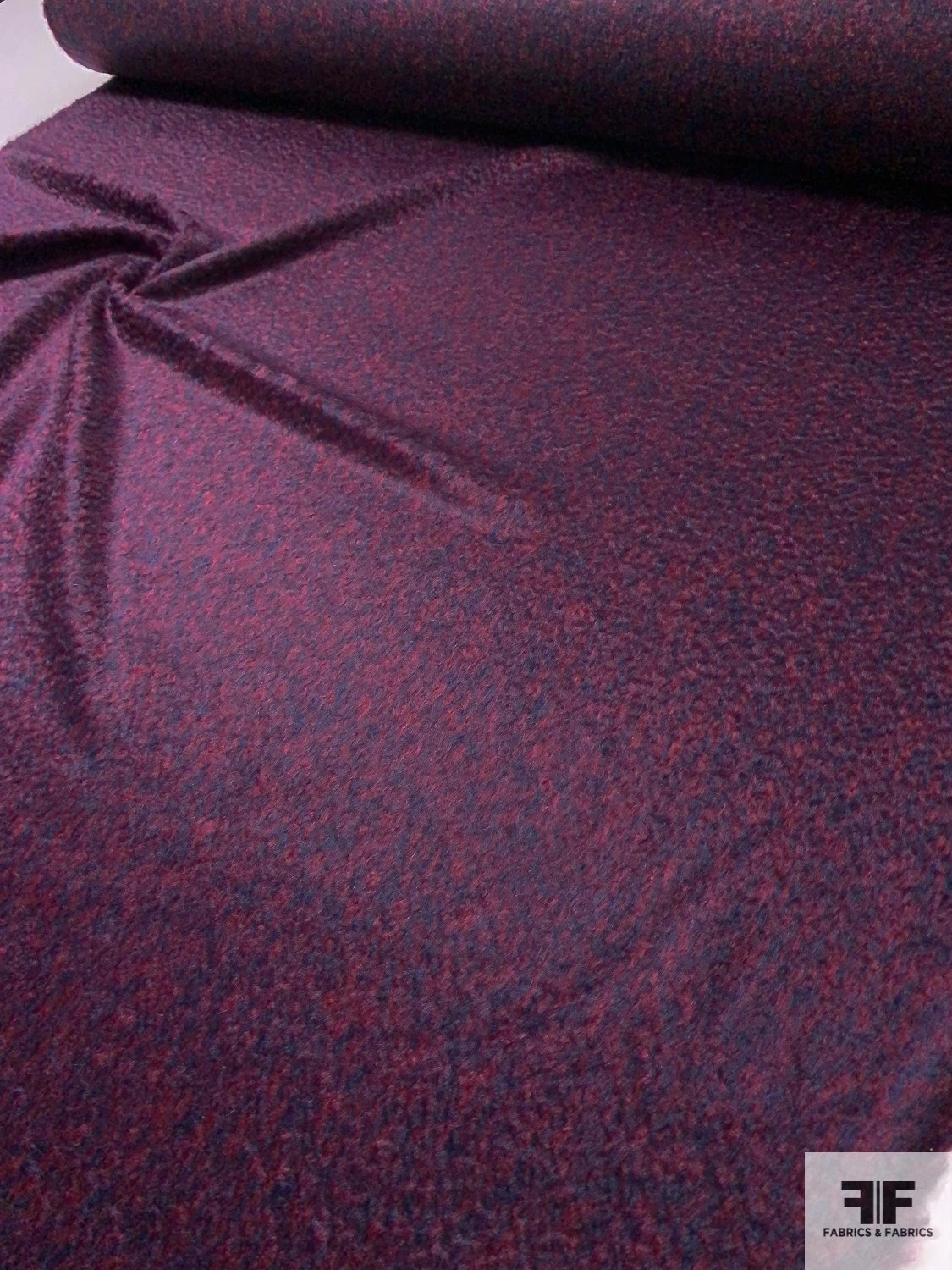 Italian Reversible Wool-Mohair Lightweight Coating - Wine / Dark Navy 9 Italian Reversible Wool-Mohair Lightweight Coating - Wine / Dark Navy - Image 7