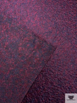 Italian Reversible Wool-Mohair Lightweight Coating - Wine / Dark Navy 17 Italian Reversible Wool-Mohair Lightweight Coating - Wine / Dark Navy -Fabrics And Fabrics Store 11855 8