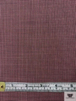Italian Micro Houndstooth Stretch Fine Suiting - Pink / Dark Brown 13 Italian Micro Houndstooth Stretch Fine Suiting - Pink / Dark Brown -Fabrics And Fabrics Store 11860 4 f7d97644 ebb3 422e a929 2142f9f33c0f