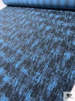 Italian Double Sided Buffalo Plaid Wool Coating With Black Foil Print - Aquarium Blue / Black 17 Italian Double Sided Buffalo Plaid Wool Coating With Black Foil Print - Aquarium Blue / Black -Fabrics And Fabrics Store 11866 8 9c3f0293 cd00 4271 8675 6d4b2736a6dc