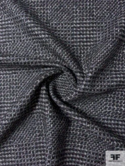 Italian Glen Plaid Effect Fine Wool Jacket Weight Suiting - Black / Steel Grey / Light Grey 12 Italian Glen Plaid Effect Fine Wool Jacket Weight Suiting - Black / Steel Grey / Light Grey -Fabrics And Fabrics Store 11881 2 bac2a8e0 43c2 414a babb 0786ebac5309