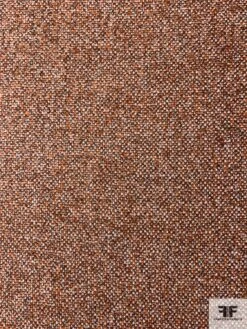 Italian Basic Virgin Wool Blend Ladies Tweed Suiting - Orange / Brown / Light Grey 14 Italian Basic Virgin Wool Blend Ladies Tweed Suiting - Orange / Brown / Light Grey -Fabrics And Fabrics Store 11895 4