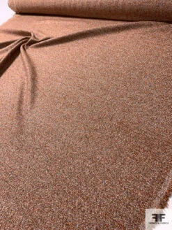 Italian Basic Virgin Wool Blend Ladies Tweed Suiting - Orange / Brown / Light Grey 17 Italian Basic Virgin Wool Blend Ladies Tweed Suiting - Orange / Brown / Light Grey -Fabrics And Fabrics Store 11895 8