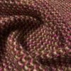 Italian Basketweave Jacket Weight Wool Tweed - Brown / Beige / Orchid / Purple Berry