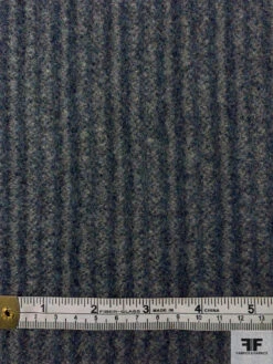 Italian Vertical Striped Brushed Jacket Weight Wool Suiting - Navy / Grey 14 Italian Vertical Striped Brushed Jacket Weight Wool Suiting - Navy / Grey -Fabrics And Fabrics Store 11912 5