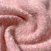 Italian Basketweave Jacket Weight Wool Coating With Lurex Threadwork - Ballet Pink / Cream / Silver / Gold -Fabrics And Fabrics Store 11920 3