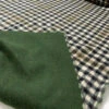 Italian Double-Faced Gingham Plaid And Solid Brushed Wool Coating - Black / Ivory / Brown / Evergreen / Forest Green 2 Italian Double-Faced Gingham Plaid And Solid Brushed Wool Coating - Black / Ivory / Brown / Evergreen / Forest Green -Fabrics And Fabrics Store 11922 8