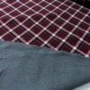 Italian Double-Faced Plaid And Solid Wool Coating - Boysenberry / Black / Light Pink 2 Italian Double-Faced Plaid And Solid Wool Coating - Boysenberry / Black / Light Pink -Fabrics And Fabrics Store 11925 8