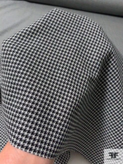 Made In England Super 100s Fine Houndstooth Wool Suiting - Black / Off-White / Grey 16 Made In England Super 100s Fine Houndstooth Wool Suiting - Black / Off-White / Grey -Fabrics And Fabrics Store 11971 6 abea7717 914f 4787 86eb 87ddf65eebd9