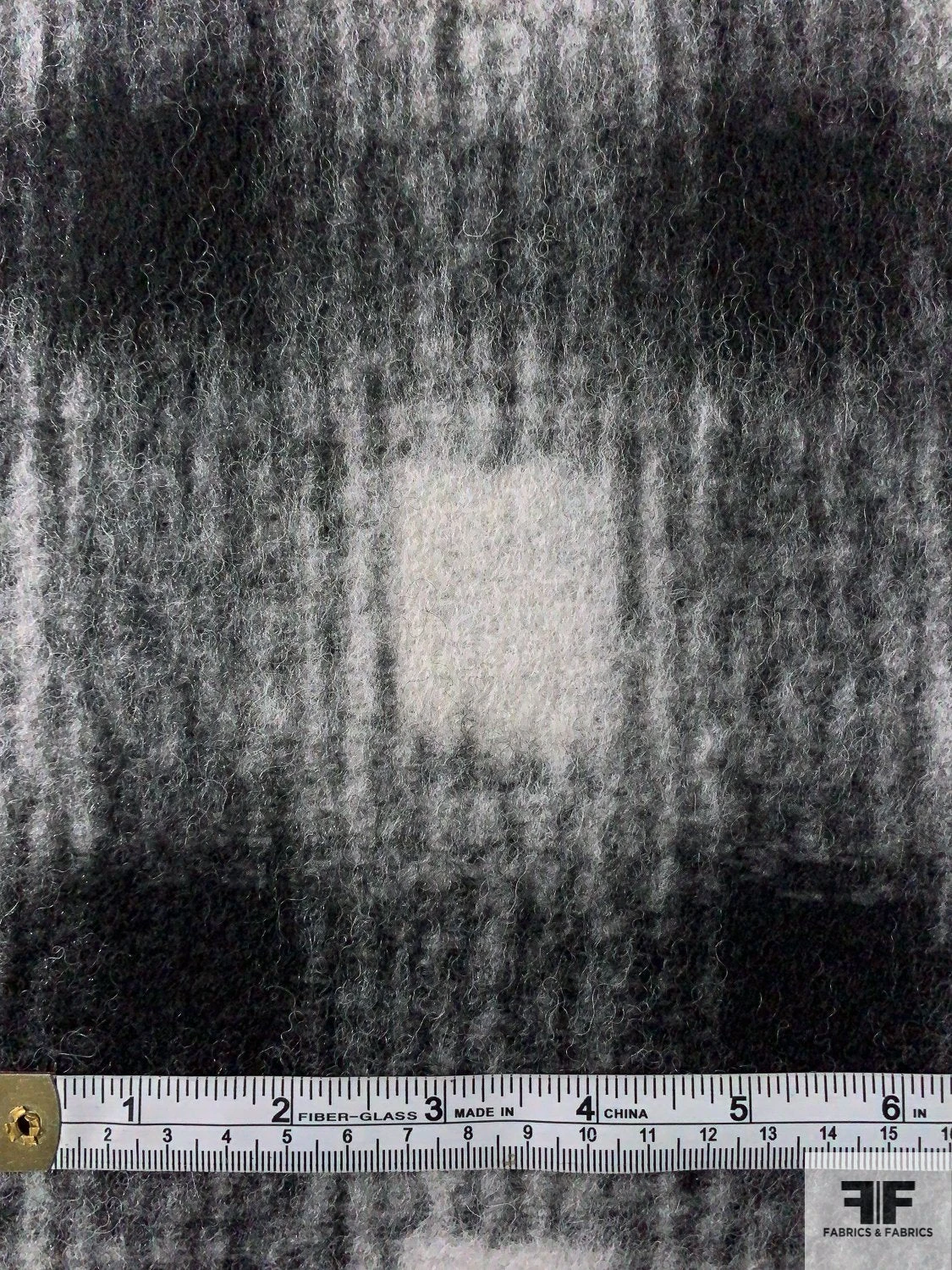 Bold Plaid Wool-Like Jacket Weight Knit - Black / Ivory 8 Bold Plaid Wool-Like Jacket Weight Knit - Black / Ivory - Image 6