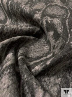 Italian Animal Pattern Reversible Virgin Wool Coating - Taupe / Grey / Onyx 13 Italian Animal Pattern Reversible Virgin Wool Coating - Taupe / Grey / Onyx -Fabrics And Fabrics Store 12017 3