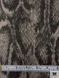 Italian Animal Pattern Reversible Virgin Wool Coating - Taupe / Grey / Onyx 15 Italian Animal Pattern Reversible Virgin Wool Coating - Taupe / Grey / Onyx -Fabrics And Fabrics Store 12017 5