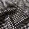 Italian Micro Houndstooth Ladies Wool Tweed Suiting - Black / Ivory -Fabrics And Fabrics Store 12031 3