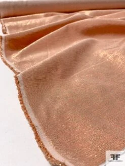 Satin-Backed Faille Lamé - Peach / Gold 16 Satin-Backed Faille Lamé - Peach / Gold -Fabrics And Fabrics Store 12037 7