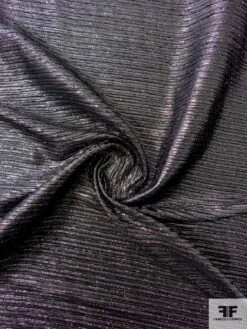 Italian Soft Ottoman Lamé - Metallic Gunmetal Purple / Black 12 Italian Soft Ottoman Lamé - Metallic Gunmetal Purple / Black -Fabrics And Fabrics Store 12038 2