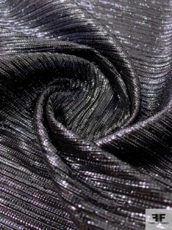 Italian Soft Ottoman Lamé - Metallic Gunmetal Purple / Black 13 Italian Soft Ottoman Lamé - Metallic Gunmetal Purple / Black -Fabrics And Fabrics Store 12038 3