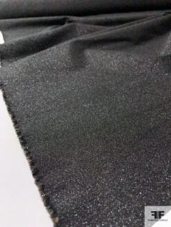 Italian Stiff Sparkly Stretch Lamé - Black 14 Italian Stiff Sparkly Stretch Lamé - Black -Fabrics And Fabrics Store 12042 6