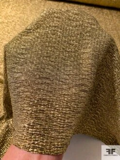 Crinkly Pleated Stretchy Lamé - Gold -Fabrics And Fabrics Store 12043 5