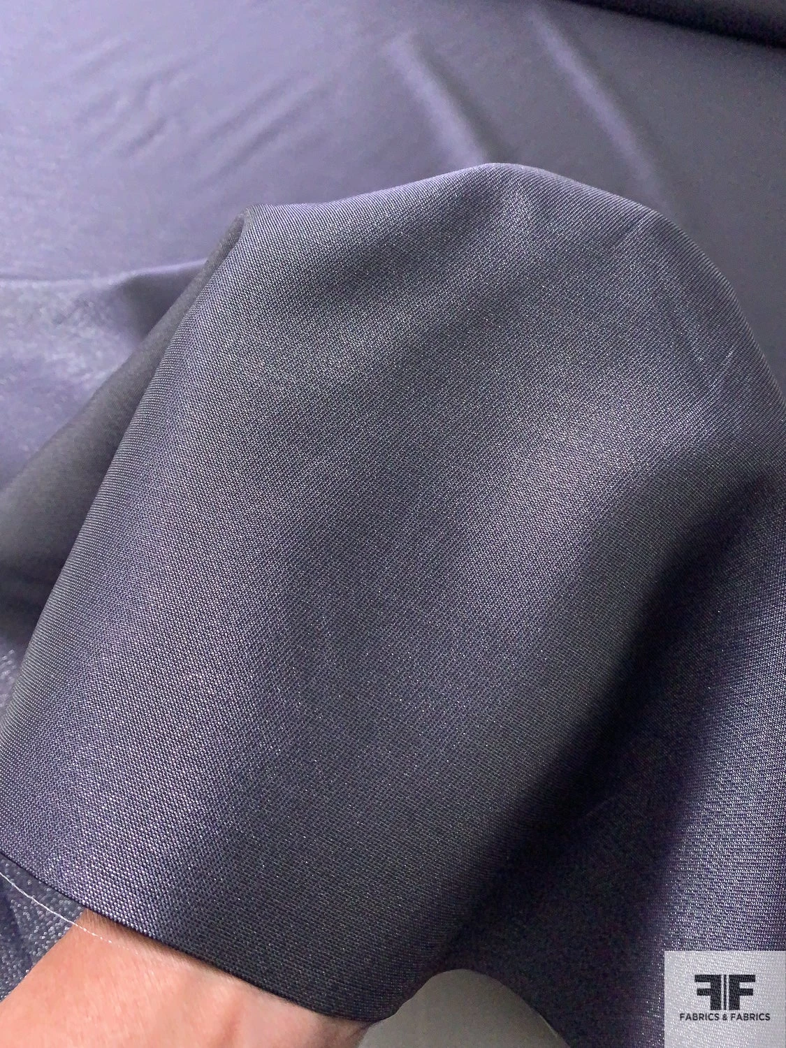 Satin-Weight Shimmery Lamé - Smoky Purple 8 Satin-Weight Shimmery Lamé - Smoky Purple - Image 6