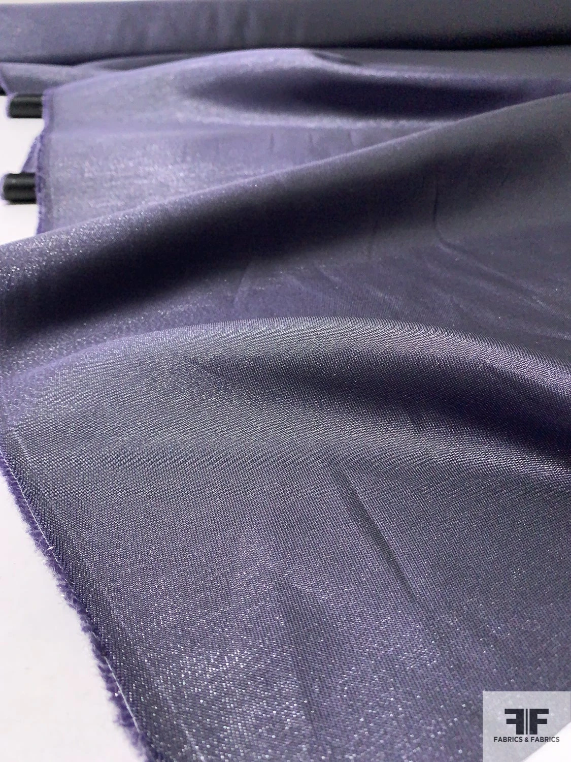 Satin-Weight Shimmery Lamé - Smoky Purple 4 Satin-Weight Shimmery Lamé - Smoky Purple - Image 2