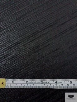 Italian Diagonal Streaky Striped Jacquard Weave Metallic Brocade - Black -Fabrics And Fabrics Store 12059 5