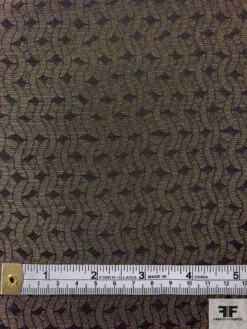 Made In Italy J Mendel Linking Loops Lamé - Antique Gold / Black 15 Made In Italy J Mendel Linking Loops Lamé - Antique Gold / Black -Fabrics And Fabrics Store 12069 5
