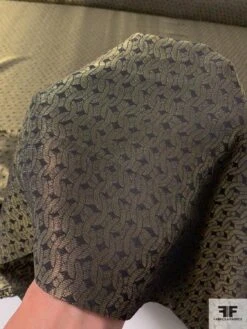 Made In Italy J Mendel Linking Loops Lamé - Antique Gold / Black