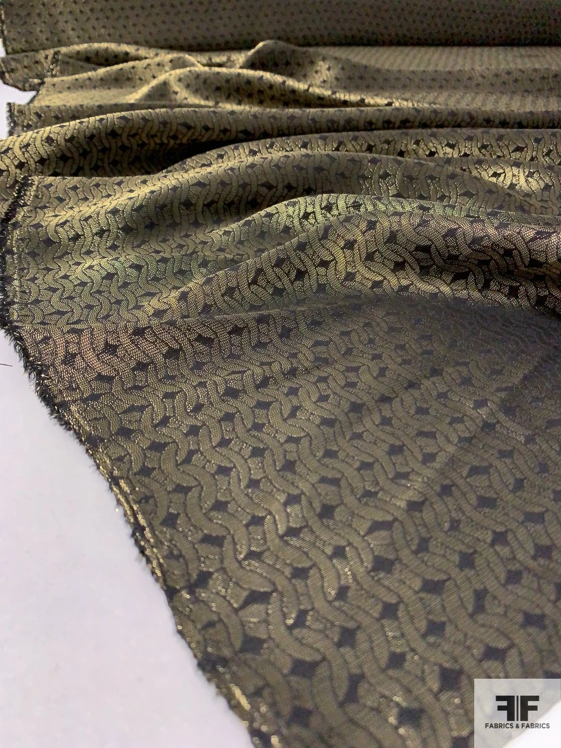 Made In Italy J Mendel Linking Loops Lamé - Antique Gold / Black 9 Made In Italy J Mendel Linking Loops Lamé - Antique Gold / Black - Image 7