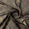Made In France Silk Chiffon With Metallic Hazy Crosshatch Pattern - Antique Gold / Black 1 Made In France Silk Chiffon With Metallic Hazy Crosshatch Pattern - Antique Gold / Black -Fabrics And Fabrics Store 12071 1