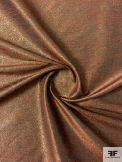 French Basic Lamé With Slight Nub Texture - Burnt Orange / Gold / Brown 11 French Basic Lamé With Slight Nub Texture - Burnt Orange / Gold / Brown -Fabrics And Fabrics Store 12073 1