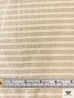 Italian Ralph Lauren Horizontal Lurex Striped Lamé - Cream / Gold 14 Italian Ralph Lauren Horizontal Lurex Striped Lamé - Cream / Gold -Fabrics And Fabrics Store 12074 5